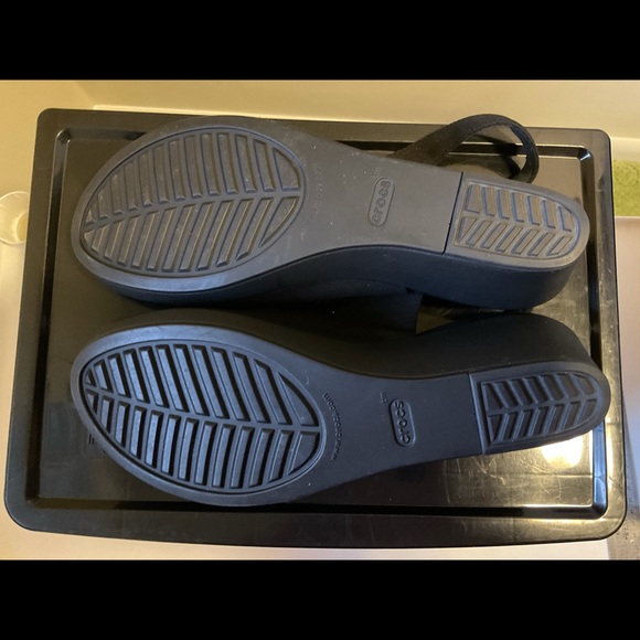 Duel Crocs Comfort sling back 👍 In Black 10W - Picture 7 of 7